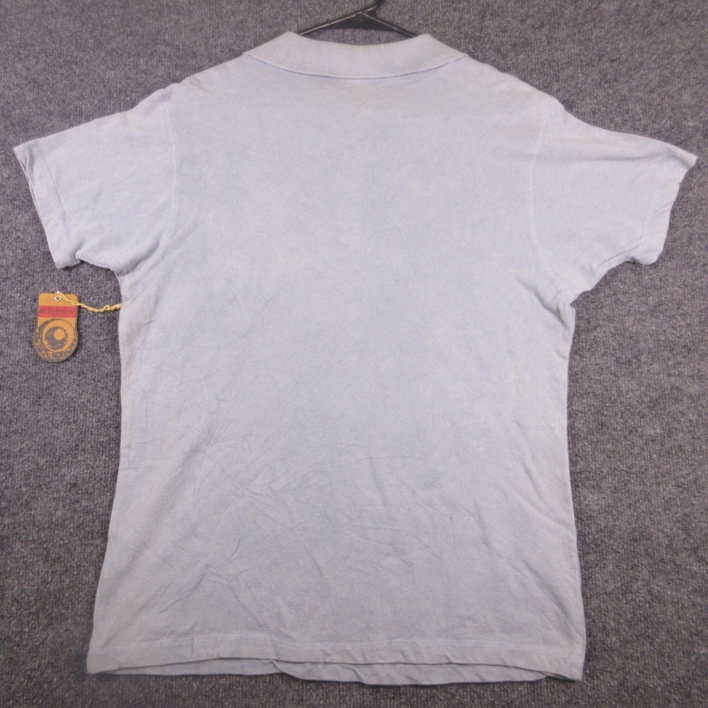 Y2K Caffeine Polo Shirt Mens Small Gray Guitar Graphic Print Rock New York City - Picture 2 of 7